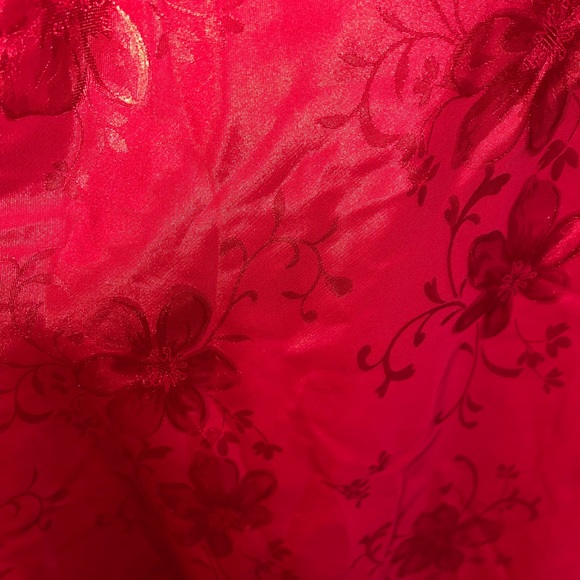 Oscar de la Renta Pink Label Red Chemise Size XL - Picture 5 of 6